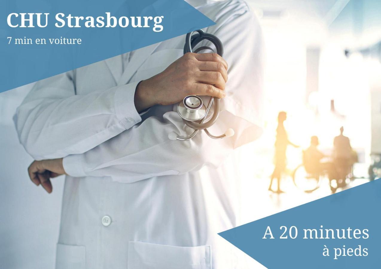 Le Zenith - Parking Prive & Wifi - 5 Min Zenith De Strasbourg Lejlighed Eksteriør billede